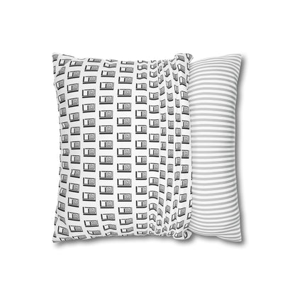 Cushion Pillow Case - No. 000WE - Logo on White