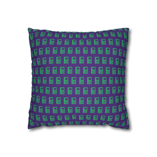 Cushion Pillow Case - No. 000PE - Logo on Purple