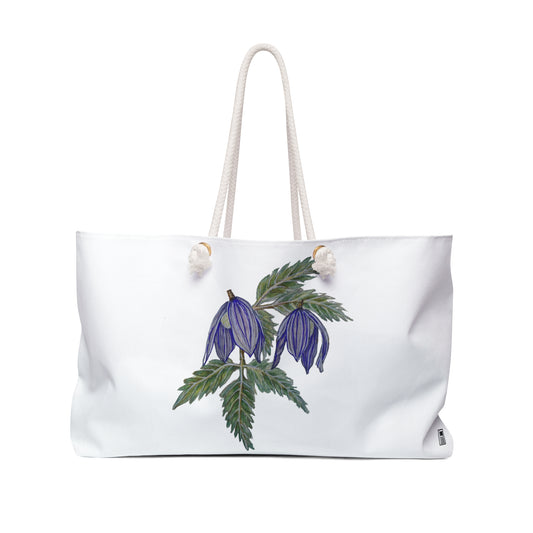 Weekender / Beach / Overnight Bag -  No. 270 - Hanging Purple Flowers