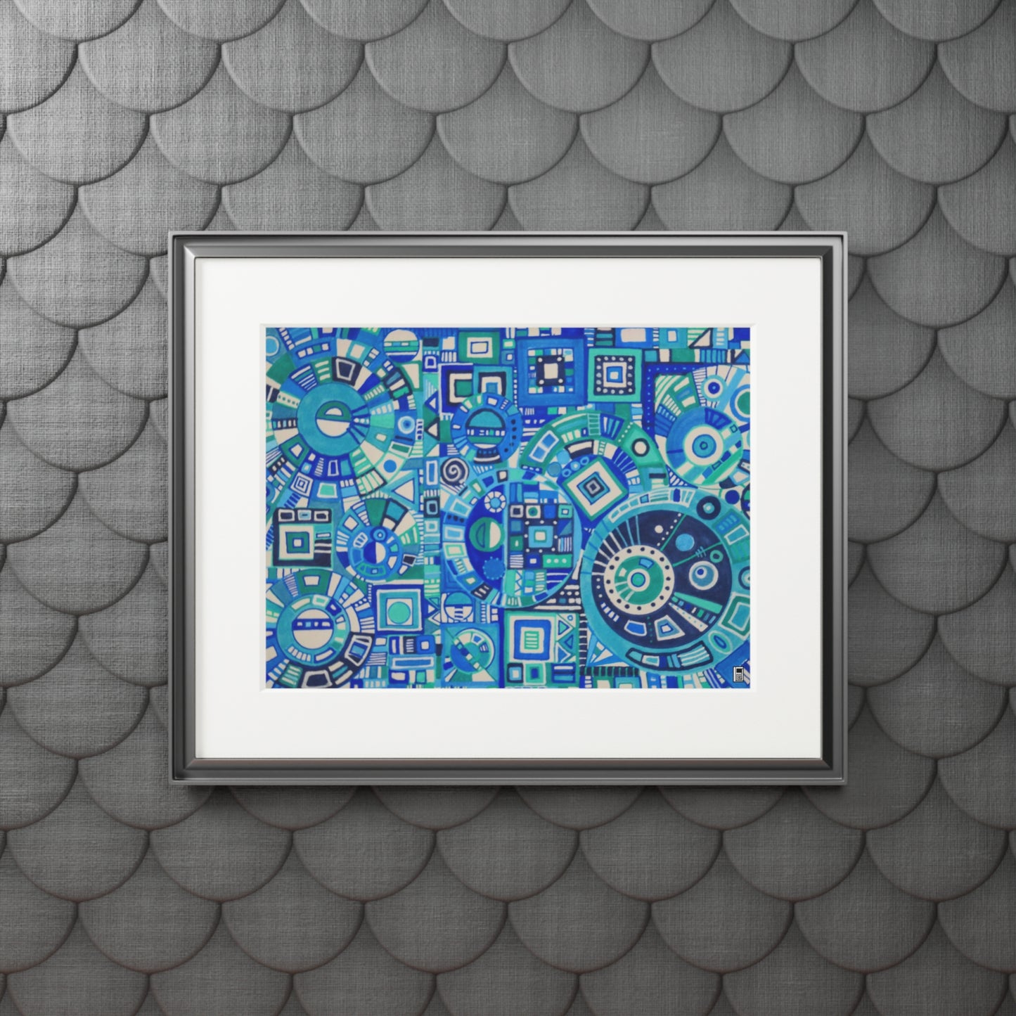 Fine Art Print (Cardboard Frame) - No. 262 - 'Cogs'