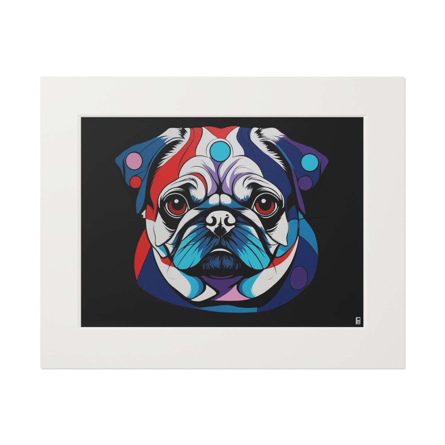 Fine Art Print (Cardboard Frame) - Pug