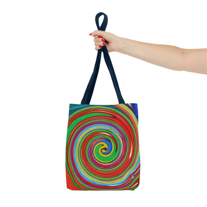 Tote Bag  - No.303 - 'Swirl Blue & Orange'