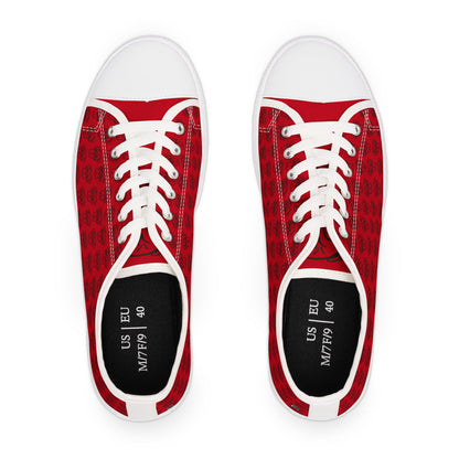 Women's Low Top Sneakers - No. PUG RD