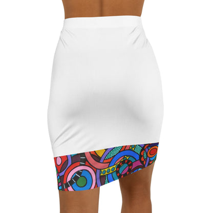 Women's Mini Skirt - No. 221 - 'Interlinked'