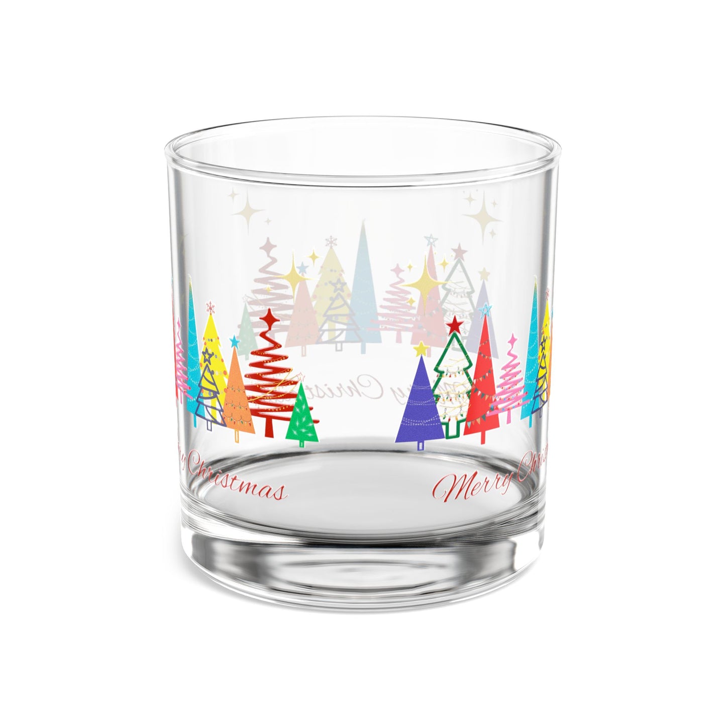 Rocks Glass, 10oz - Merry Christmas