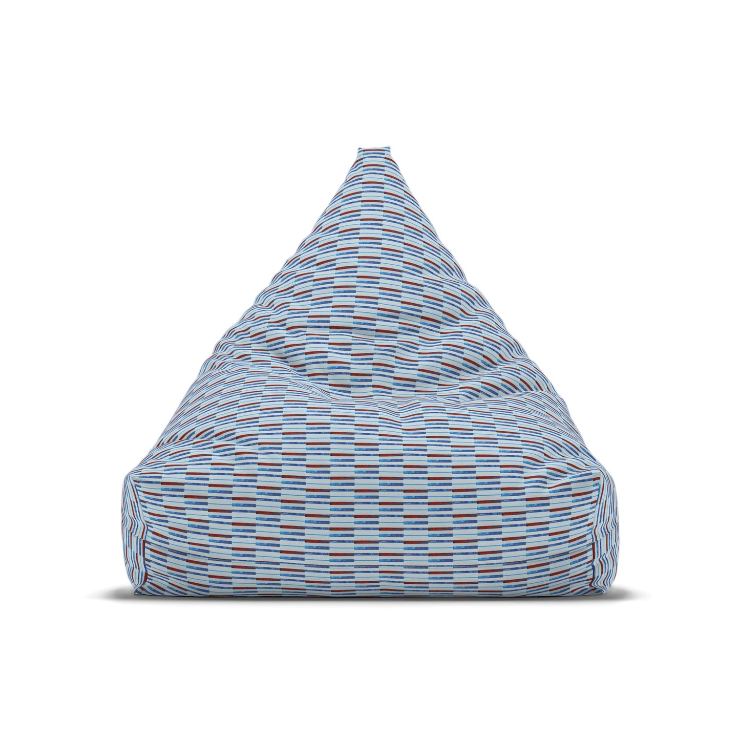 Bean Bag Chair Cover - No 140 - 'Thin Blue Line' Pattern