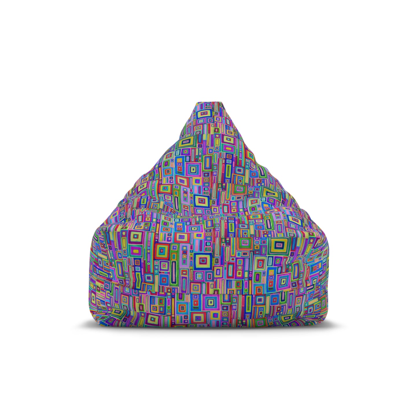 Bean Bag Chair Cover - No. 263 -  Multicoloured Rectangles