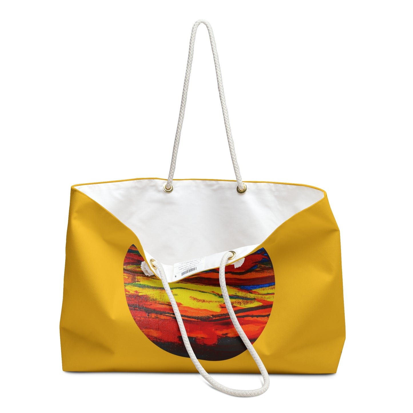 Weekender / Beach / Overnight Bag - No. 149 - 'Through the lens'- on Yellow