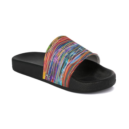 Women's Slide Sandals - No. 236 - Ocean - Multicoloured  - By Irish Artist Fiona de Lacy