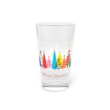 Pint Glass, 16oz - Merry Christmas