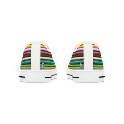 Women's Low Top Sneakers - No. 309 - Multicoloured Lines - By Irish Artist Fiona de Lacy