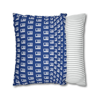 Cushion Pillow Case - No. 000BE - White Logo on Navy