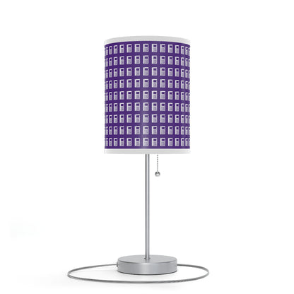 Lamp on a Stand, US|CA plug - No. 000PE - White logo on Purple