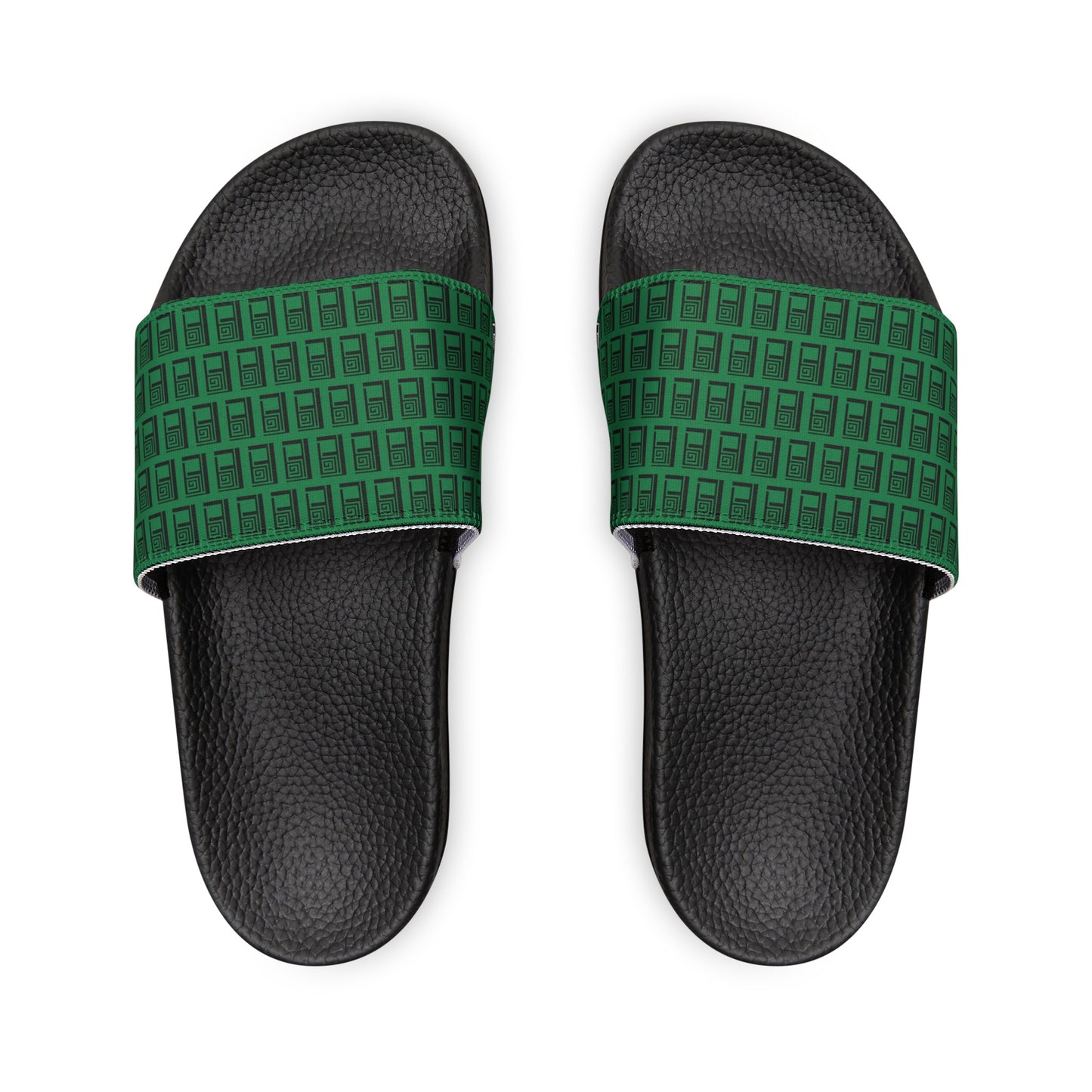 Children's Sliders - No. 000GN - Black Logo on Green