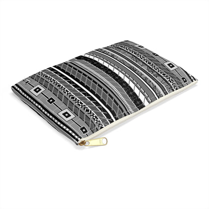 Make Up Bag - No. 298 - Black & White Stripe