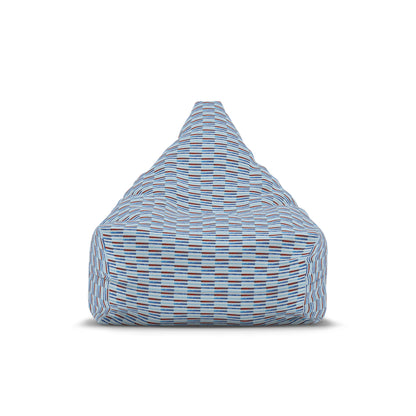 Bean Bag Chair Cover - No 140 - 'Thin Blue Line' Pattern