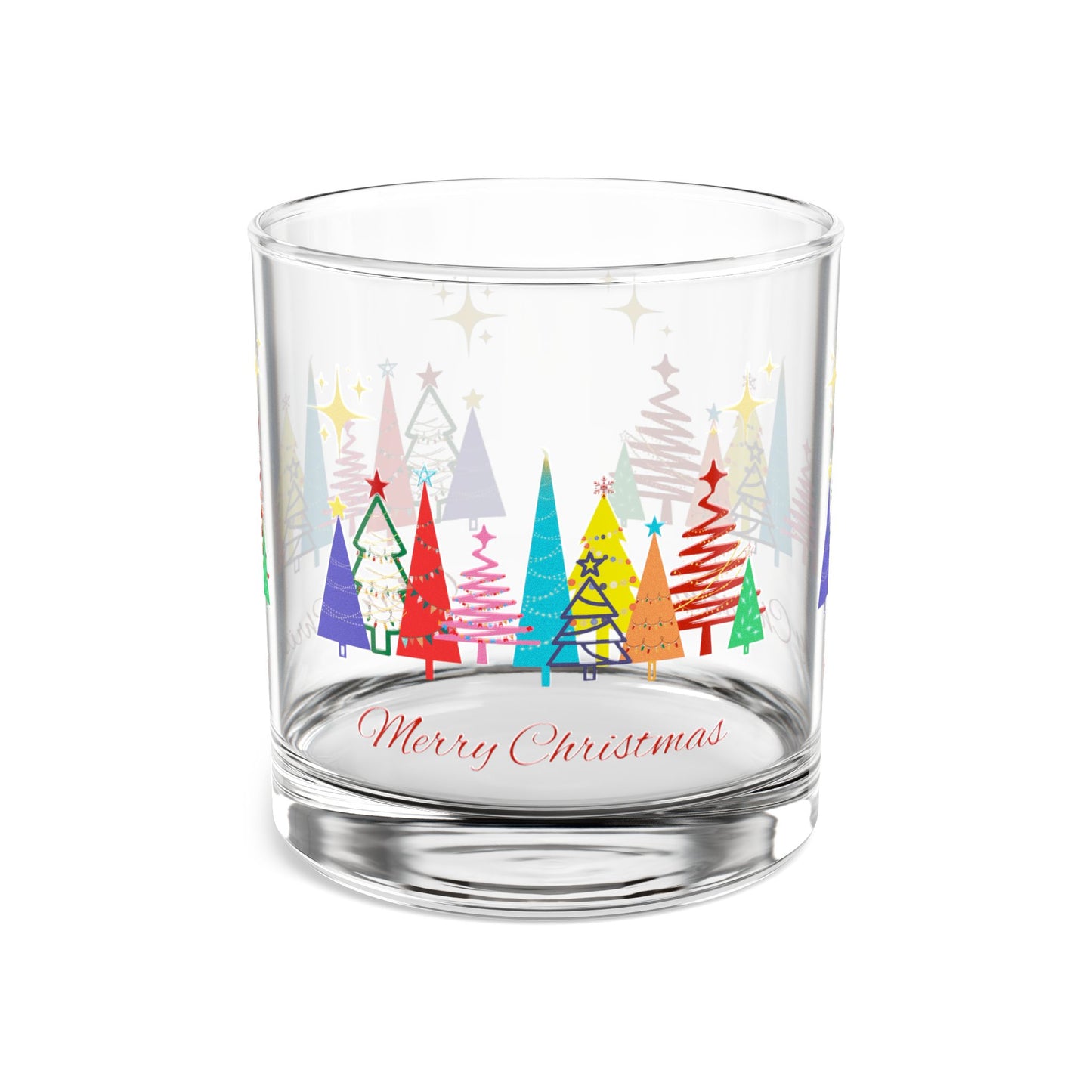 Rocks Glass, 10oz - Merry Christmas