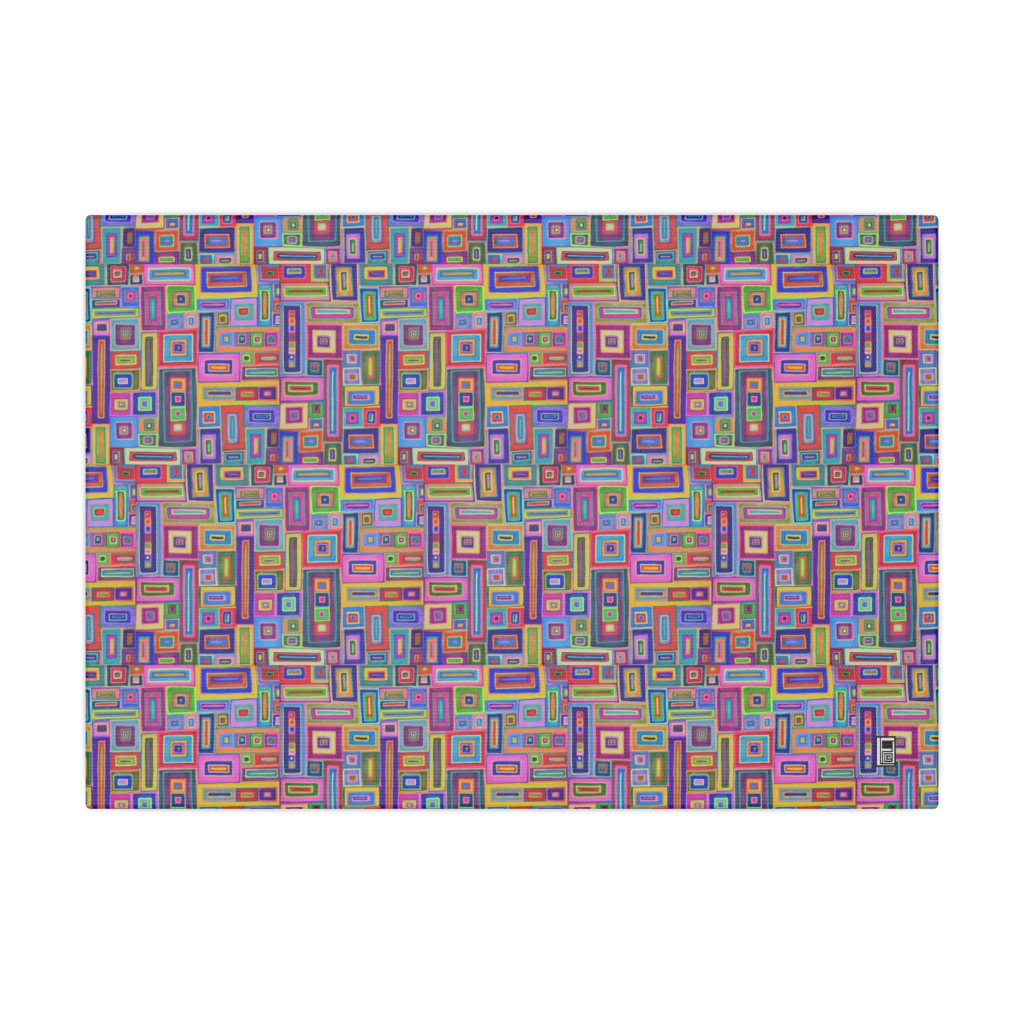 Giclée Canvas Print - No. 264 - Coloured Rectangle Abstract