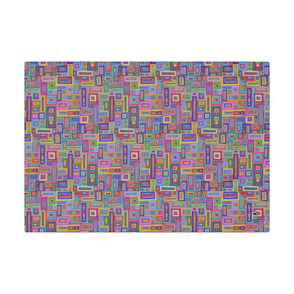 Giclée Canvas Print - No. 264 - Coloured Rectangle Abstract