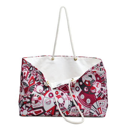 Weekender Bag / Beach Bag / Overnight Bag - No. 276 - 'Interlocked'