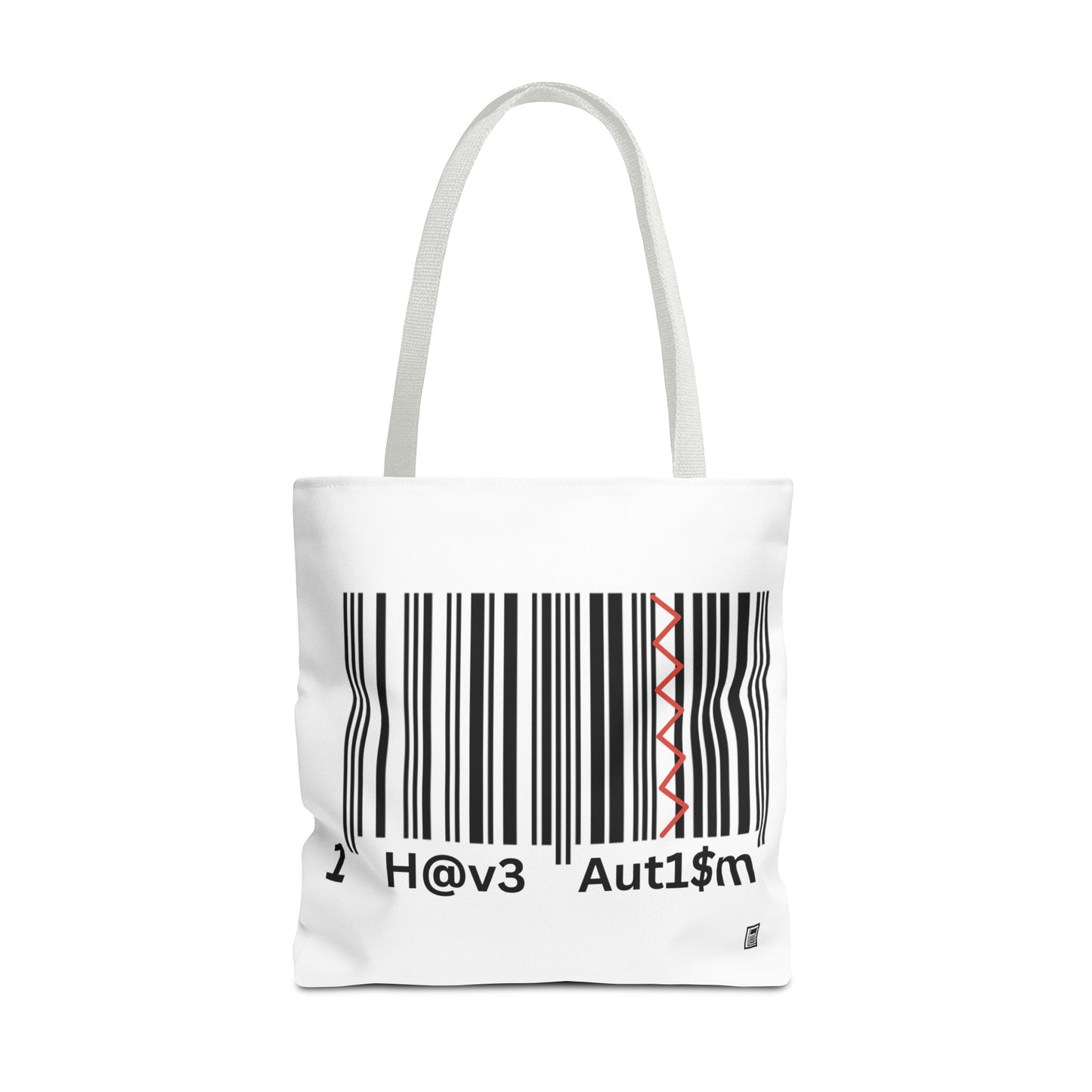 Tote Bag  - No. 310 - Black & White 'I Have Autism'