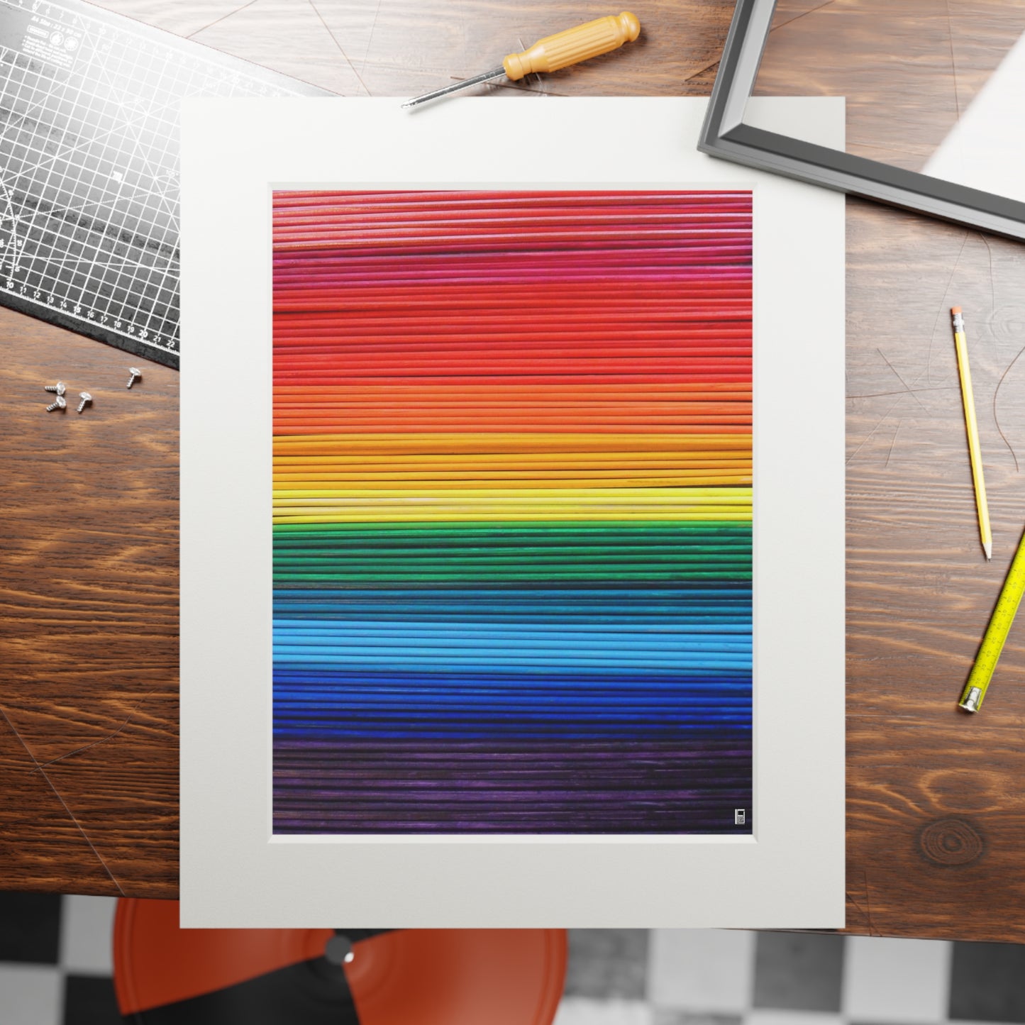 Fine Art Print (Cardboard Frame) - No. 305 - 'Pride' Rainbow