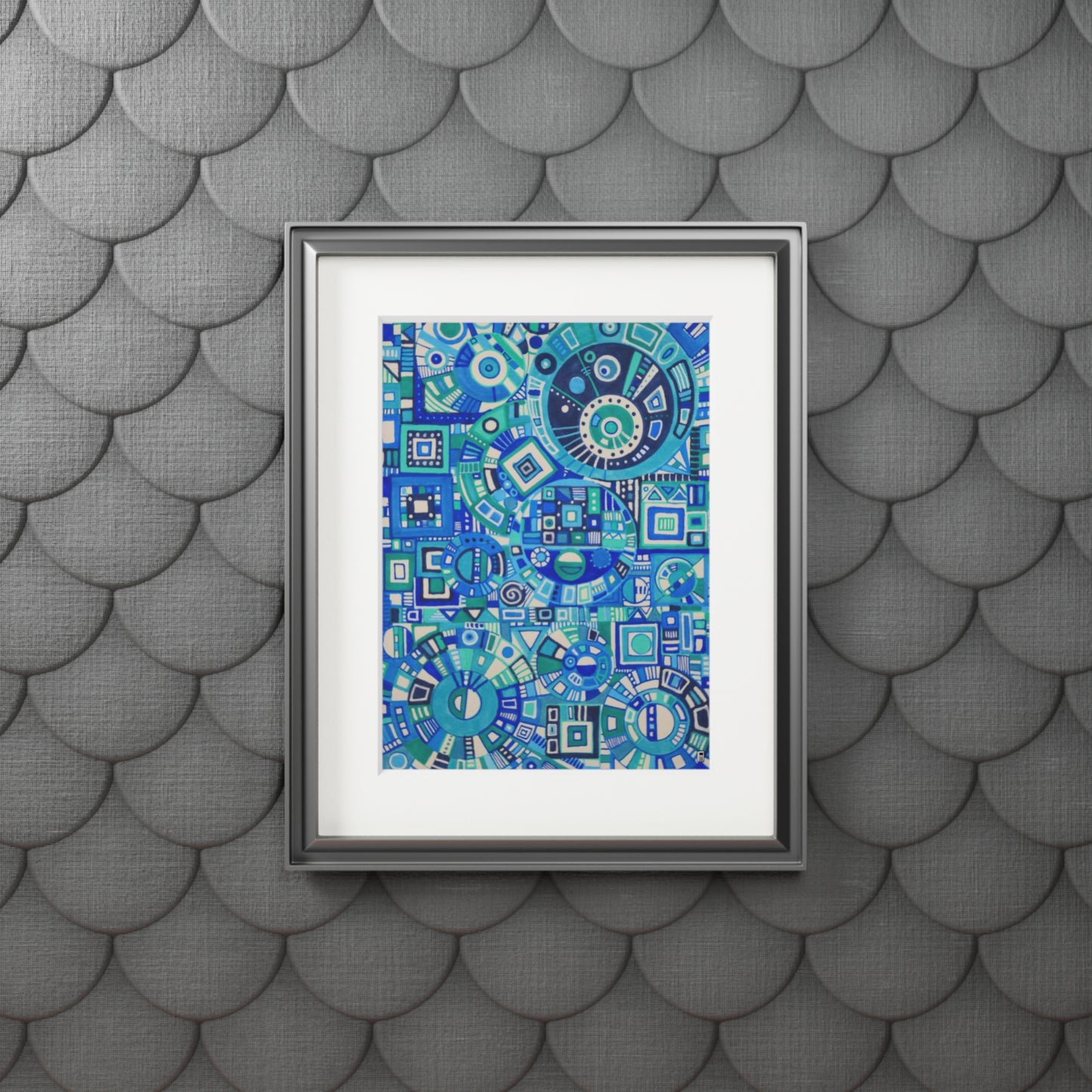 Fine Art Print (Cardboard Frame) - No. 262 - 'Cogs'