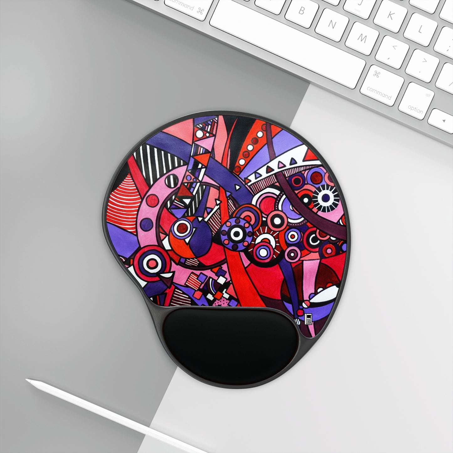 Mouse Pad With Wrist Rest - No. 220 - Connections