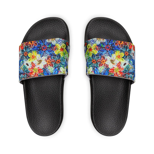 Children's Sliders - No. 242 - Large Blue flowers