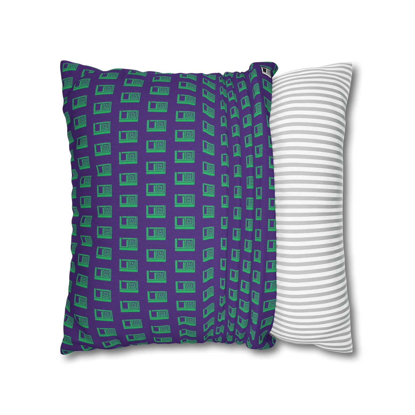 Cushion Pillow Case - No. 000PE - Logo on Purple