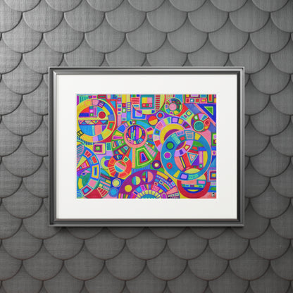 Fine Art Print (Cardboard Frame) No. 261 - Multicoloured Abstract