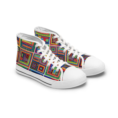 Women's High Top Sneakers - No. 156 - It's Complicated' - By Irish Artist Fiona de Lacy