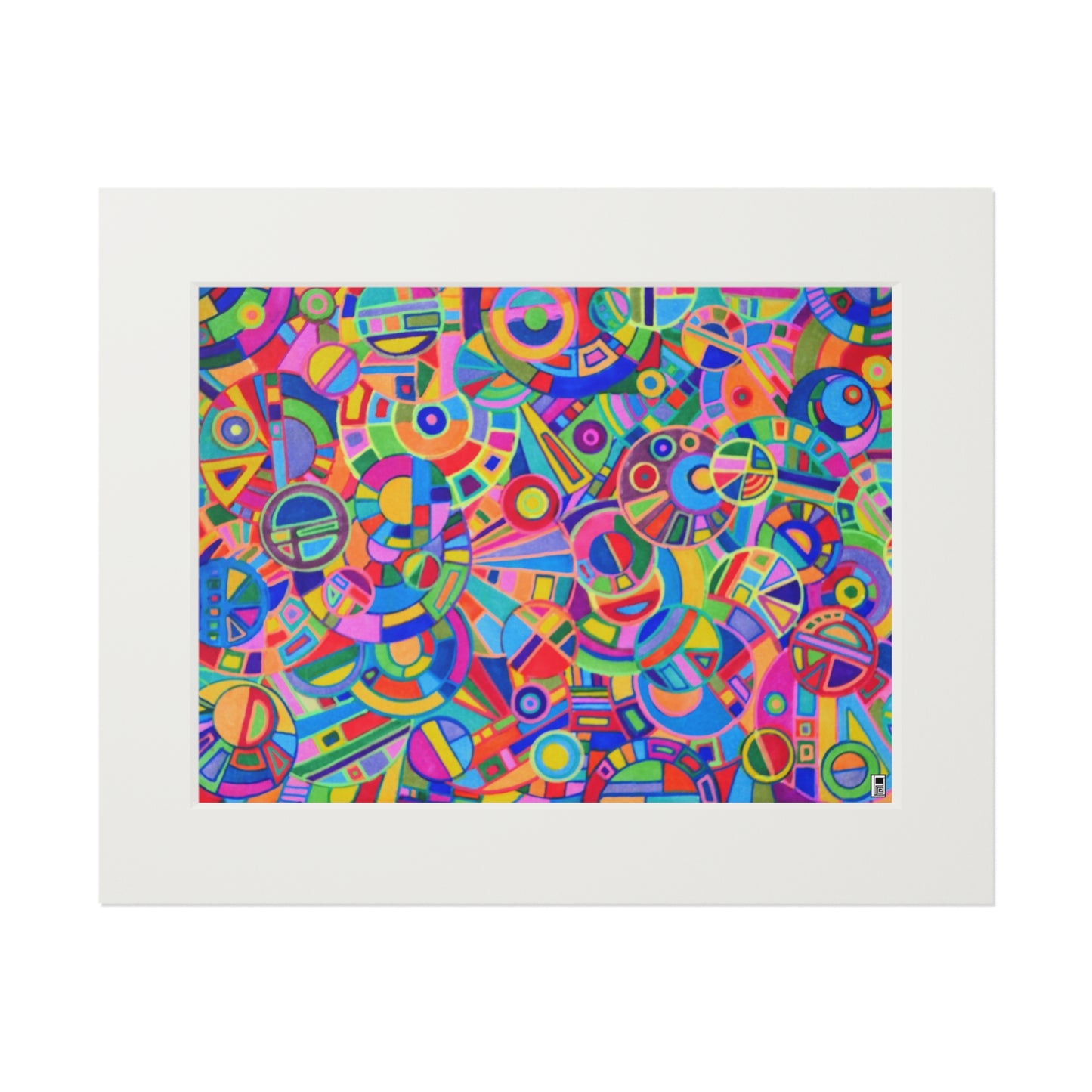 Fine Art Print (Cardboard Frame) - No. 265 - Multicoloured Abstract