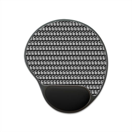 Mouse Pad With Wrist Rest - No. 000BK