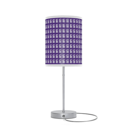 Lamp on a Stand, US|CA plug - No. 000PE - White logo on Purple