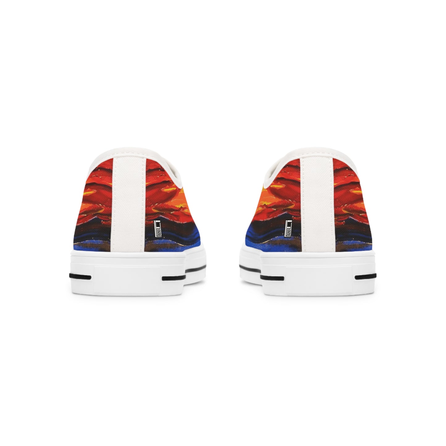 Women's Low Top Sneakers, No. 143 - A Brand New Day - By Irish Artist Fiona de Lacy
