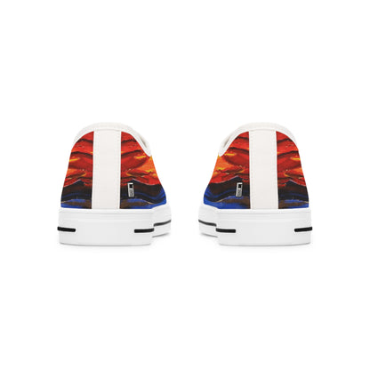 Women's Low Top Sneakers, No. 143 - A Brand New Day - By Irish Artist Fiona de Lacy