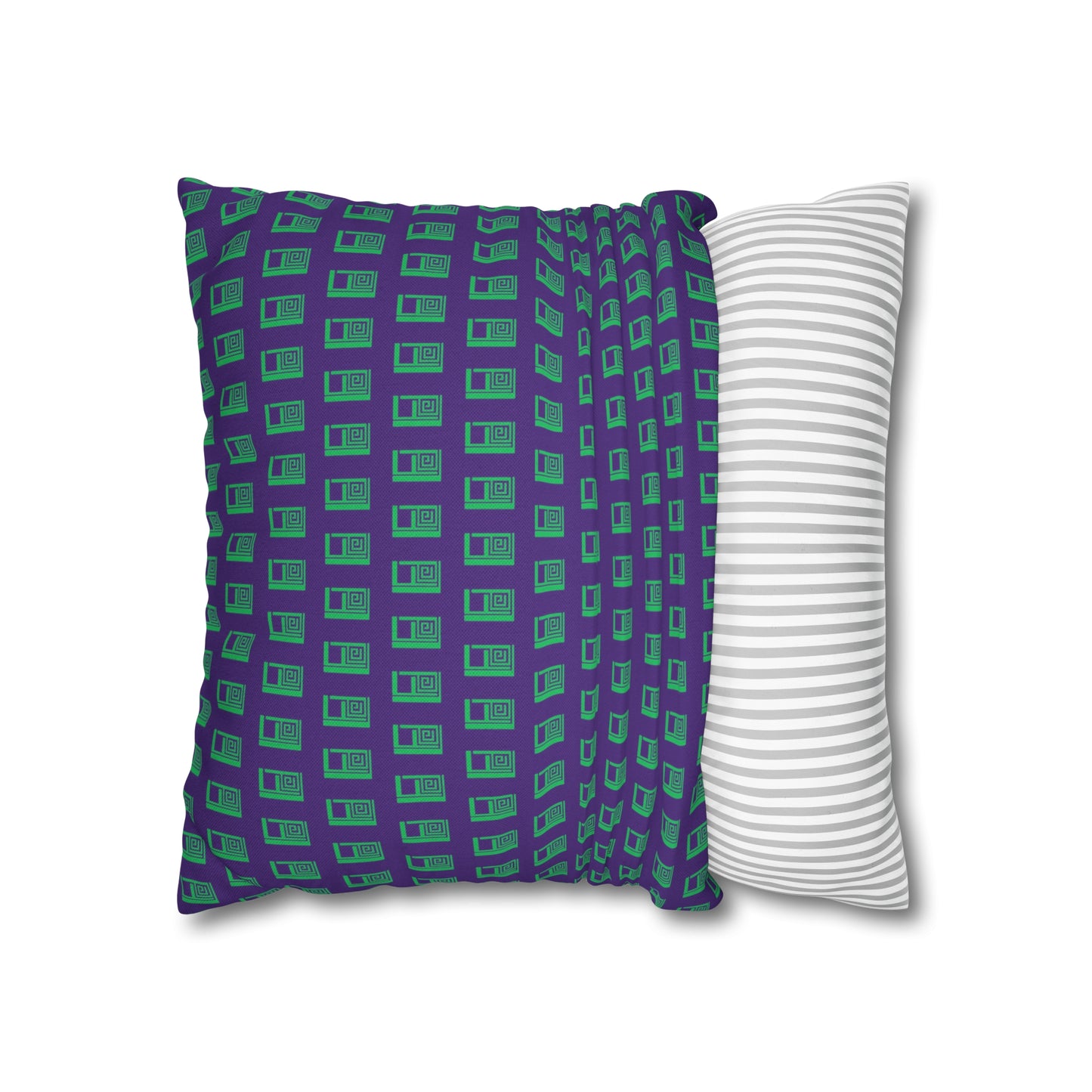 Cushion Pillow Case - No. 000PE - Logo on Purple