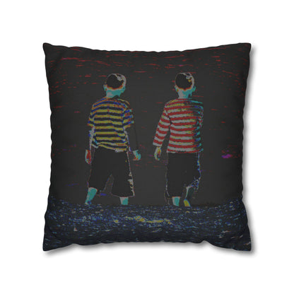 Cushion Pillow Case - No. 206 - 'Two Little Boys'