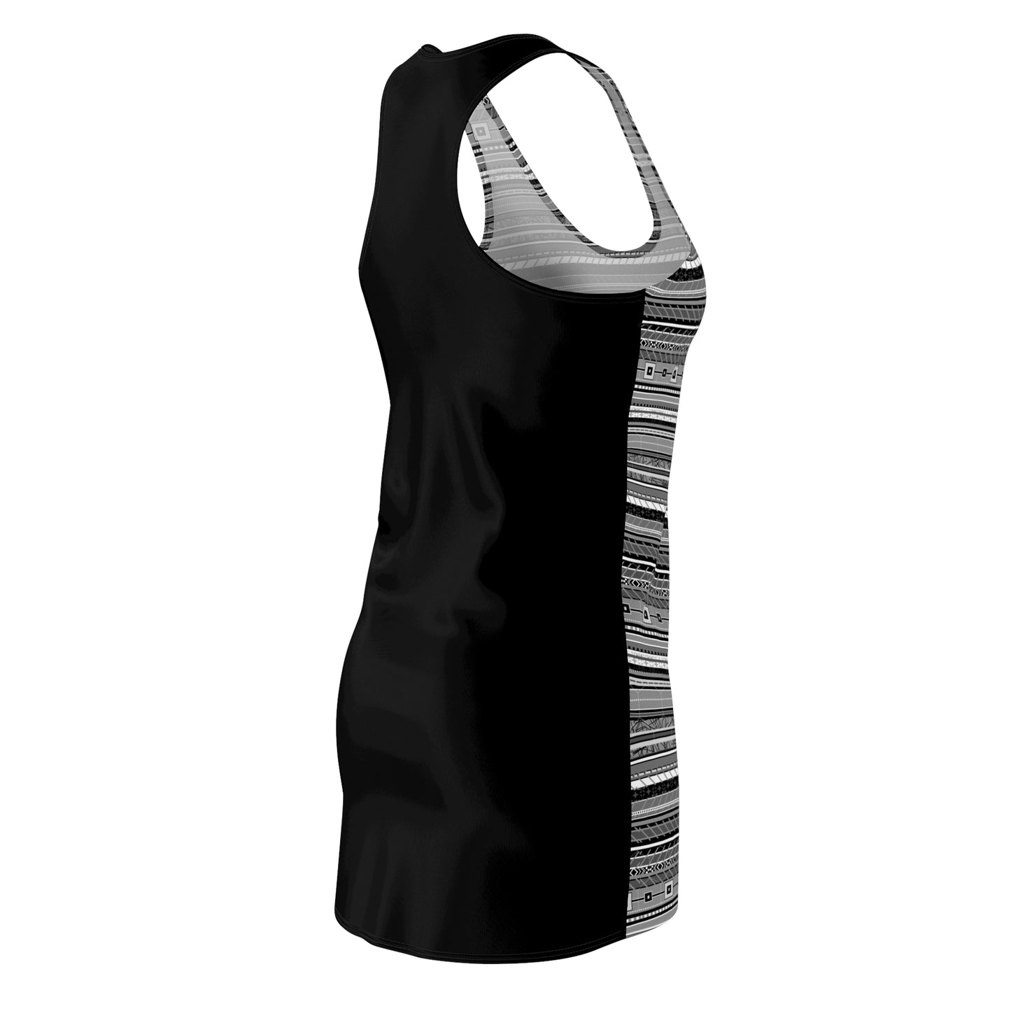 Women's Cut & Sew Racerback Dress - No. 252 A - 'Monochrome'