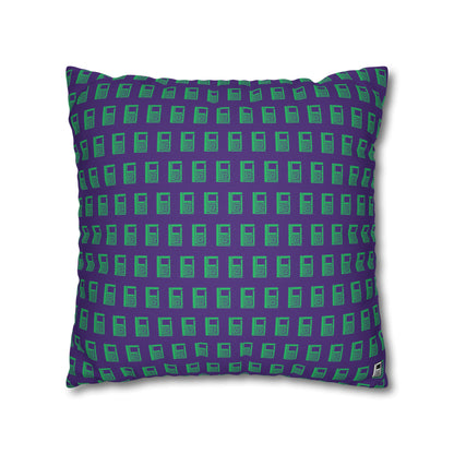 Cushion Pillow Case - No. 000PE - Logo on Purple