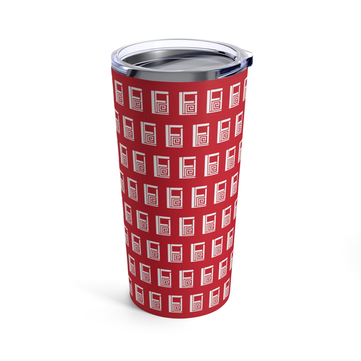 Tumbler 20oz - No.  000RD - Logo White on Red