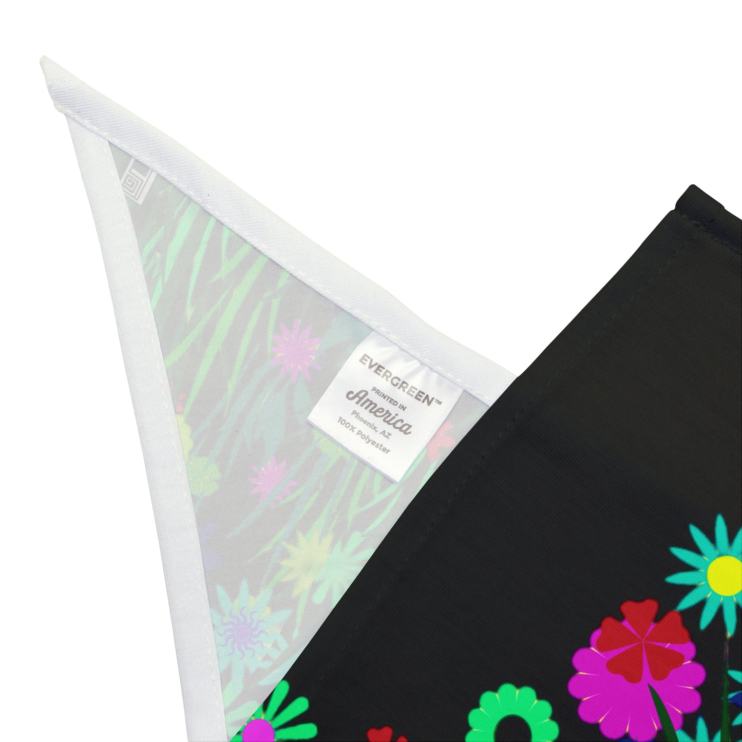 Pet Bandana - No. 301 BK - Flowers