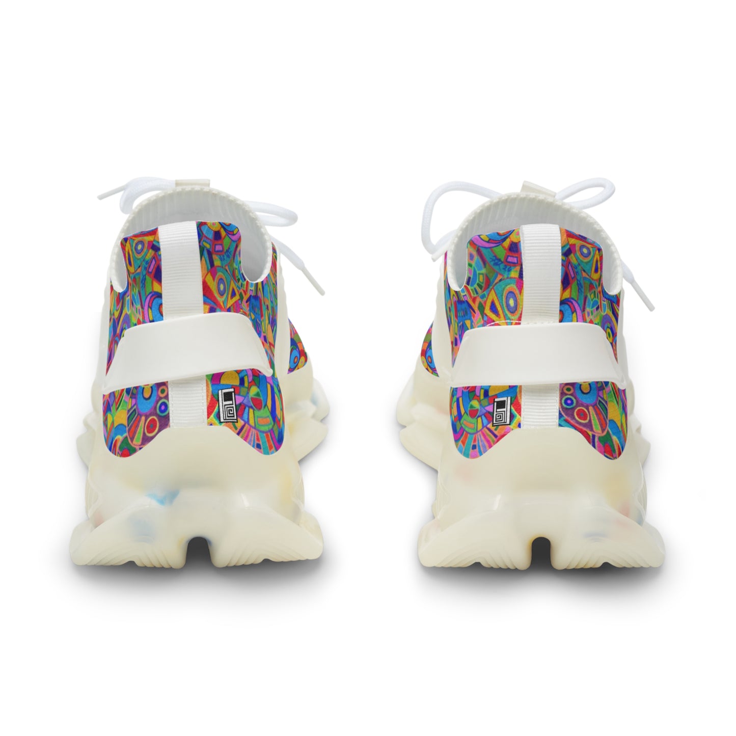 Men's Mesh Sneakers - No. 265 - Multicoloured Abstract