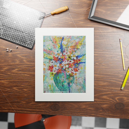 Fine Art Print (Cardboard Frame) - No. 249 - Turquoise Vase