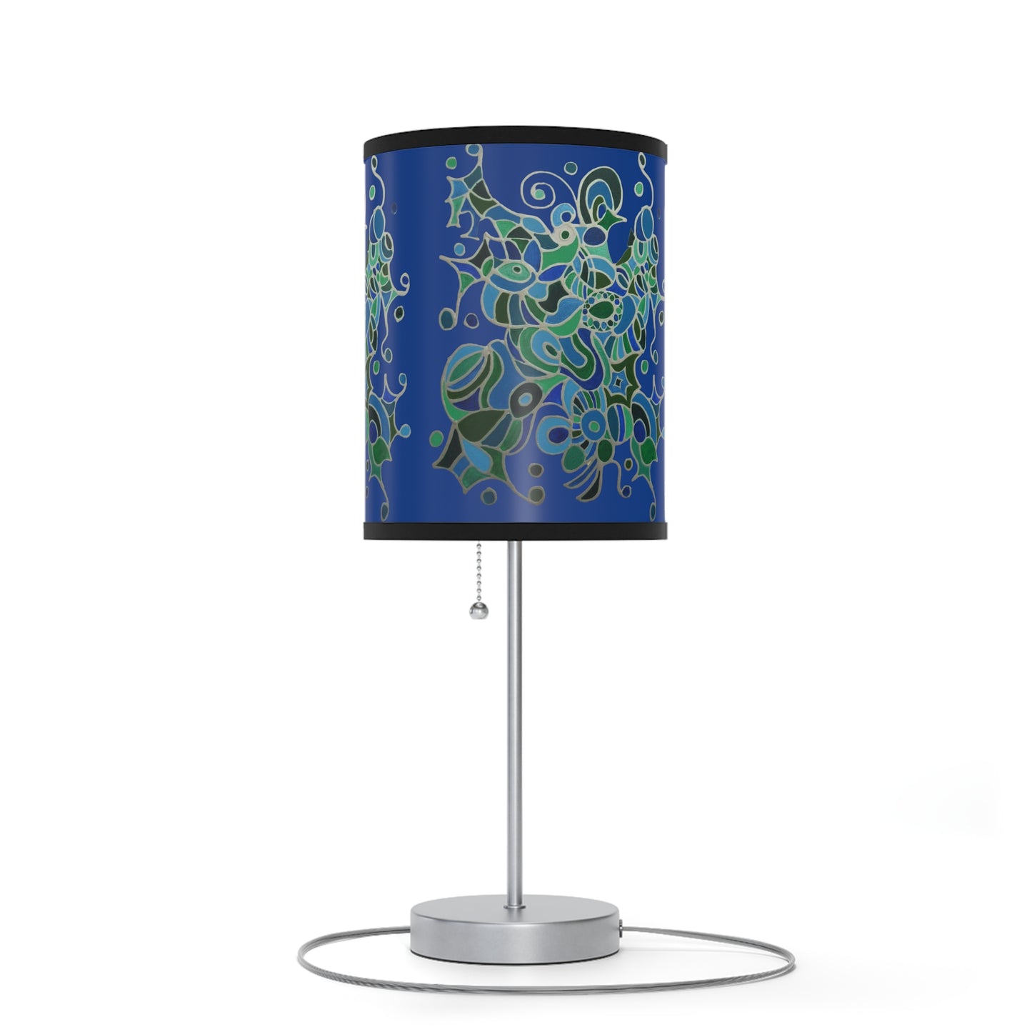 Lamp on a Stand, US|CA plug - No. 146 - 'Bird of Paradise' on Navy