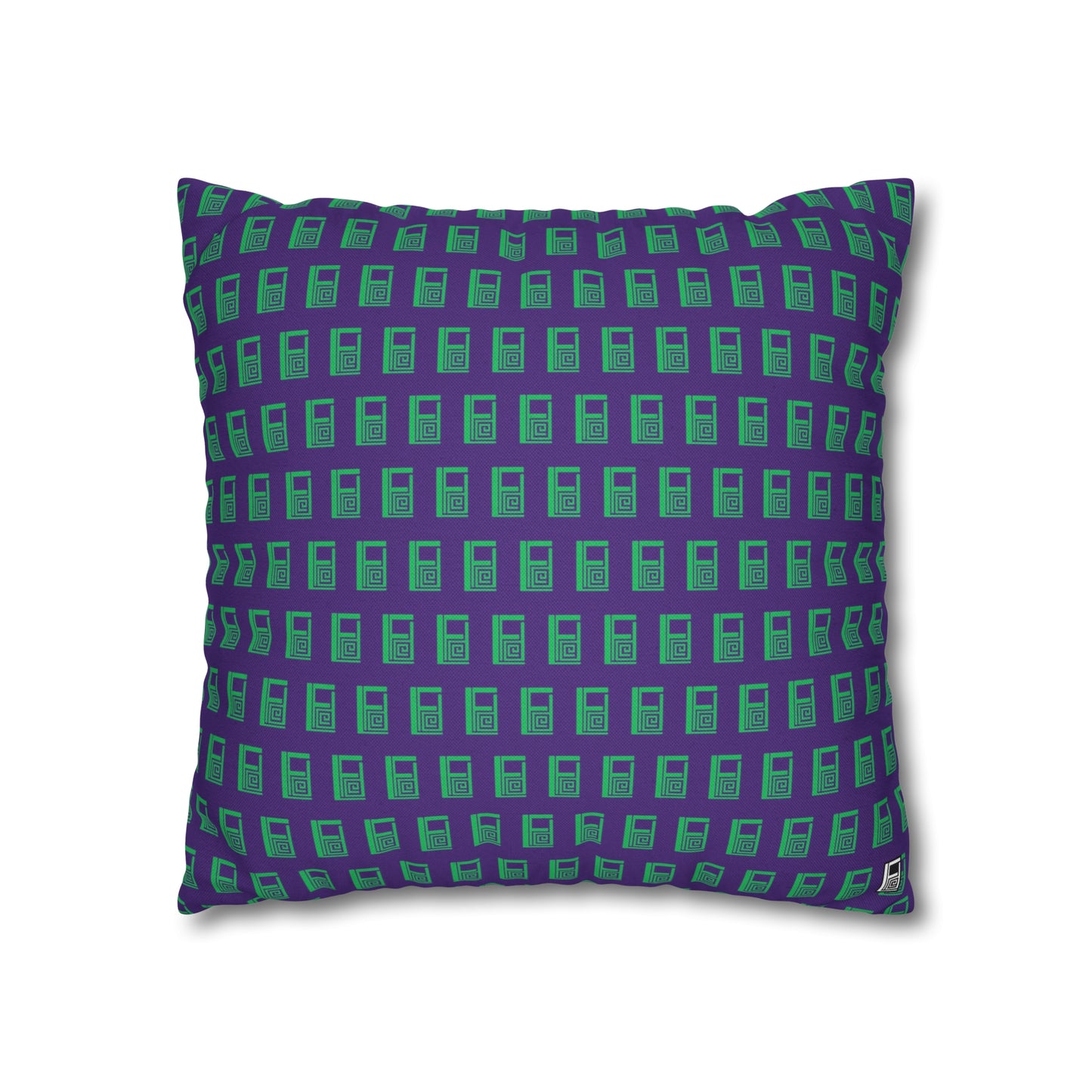 Cushion Pillow Case - No. 000PE - Logo on Purple