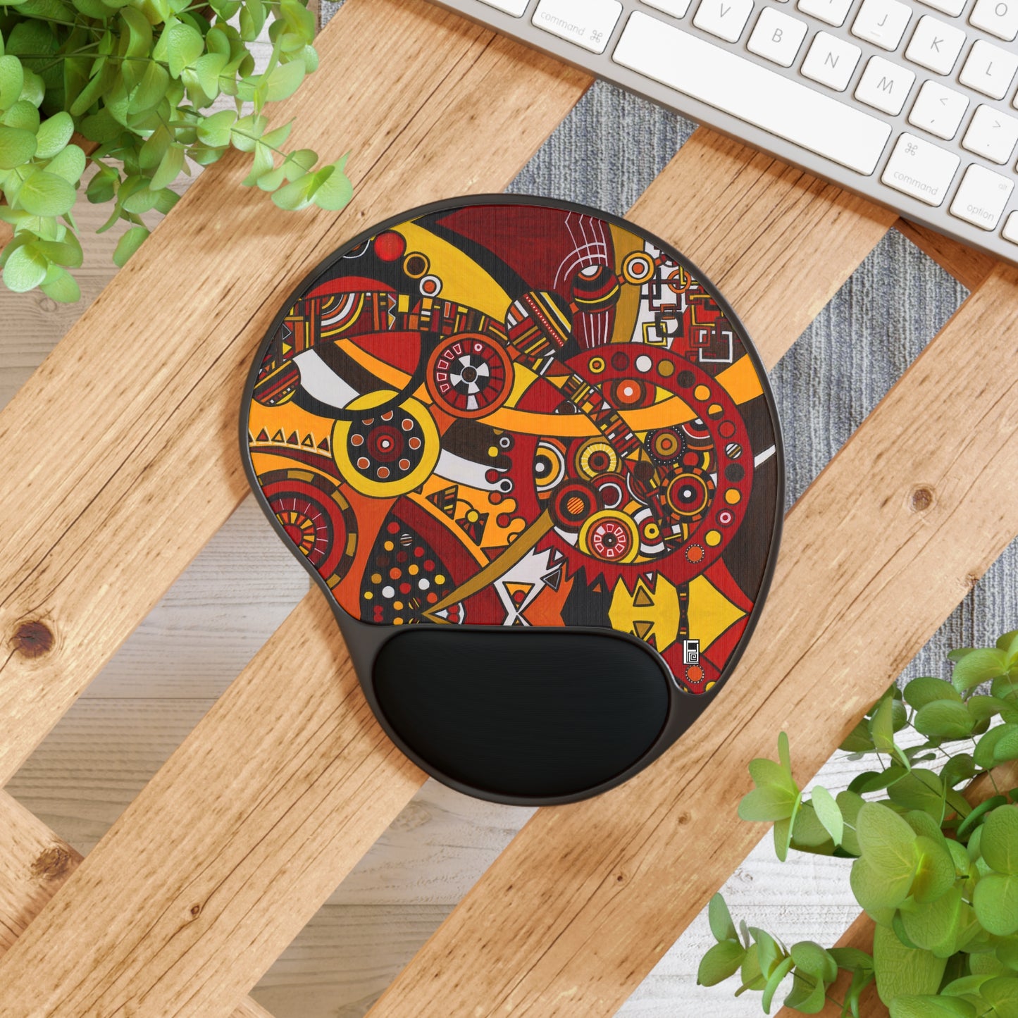 Mouse Pad With Wrist Rest - No. 222 - Clockworks