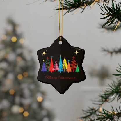 Ceramic Ornament - Merry Christmas BL