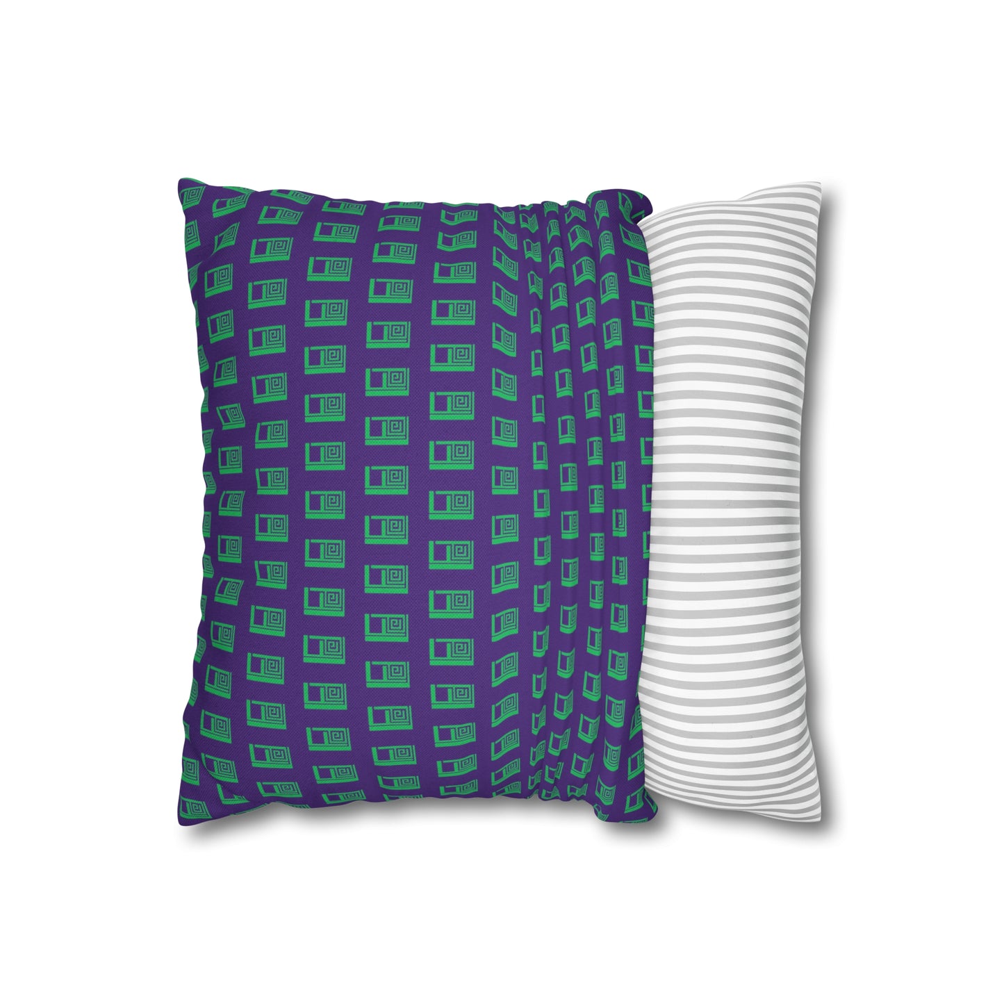 Cushion Pillow Case - No. 000PE - Logo on Purple